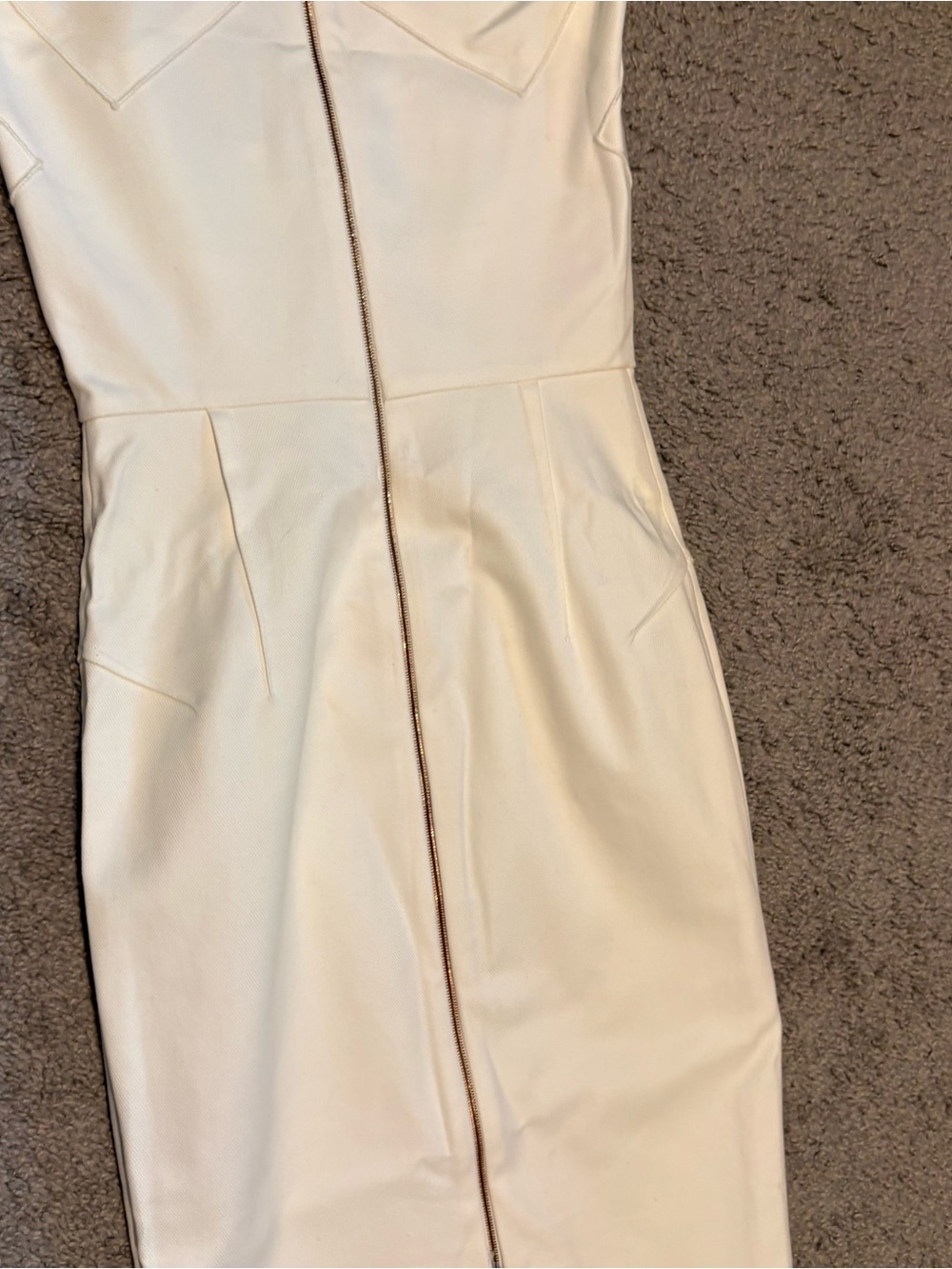 Roland Mouret For Bergdrof Goodman Sheath Dress In Off White Size US 2 - Picture 16 of 16